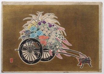 Itō NISABURÔ Cart with Flowers in Autumn