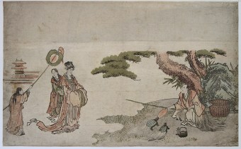 Katsushika HOKUSAI Urashima Tarô and Oto-hime, the Dragon King's Daughter