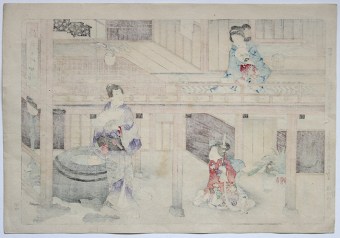 Utagawa KUNISADA III Nr. 14 from The Fifty-four Chapters of the Genji monogatari
