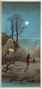 Takahashi SHOTEI Moon at an old Country House
