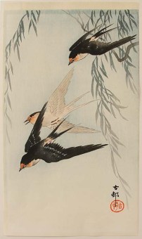 Ohara KOSON Swallows in flight