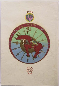 LIGUSTRO Print Zodiac Signs Taurus