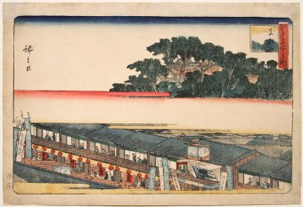 Utagawa HIROSHIGE At the foot of the Matsuchiyama