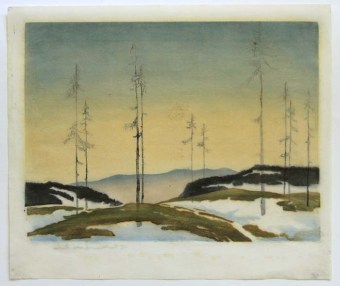 Karl SCHWÄRZLER Spätwinterliche Landschaft (Winter Landscape)