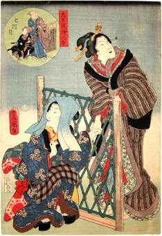 Toyokuni-III-Chushingura-Ekyodai-Nanadan-original-japanese-woodblock-print